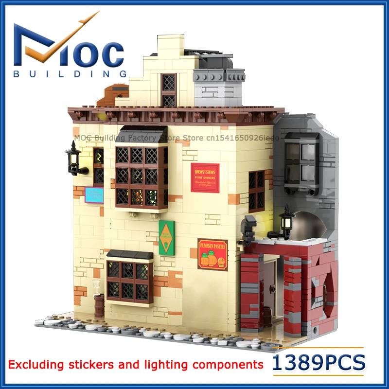 

MOC Classic Movie Series Scene Cozy Tavern Model Building Blocks Creative Magic World Toys DIY Assemble Bricks Display Xmas Gift