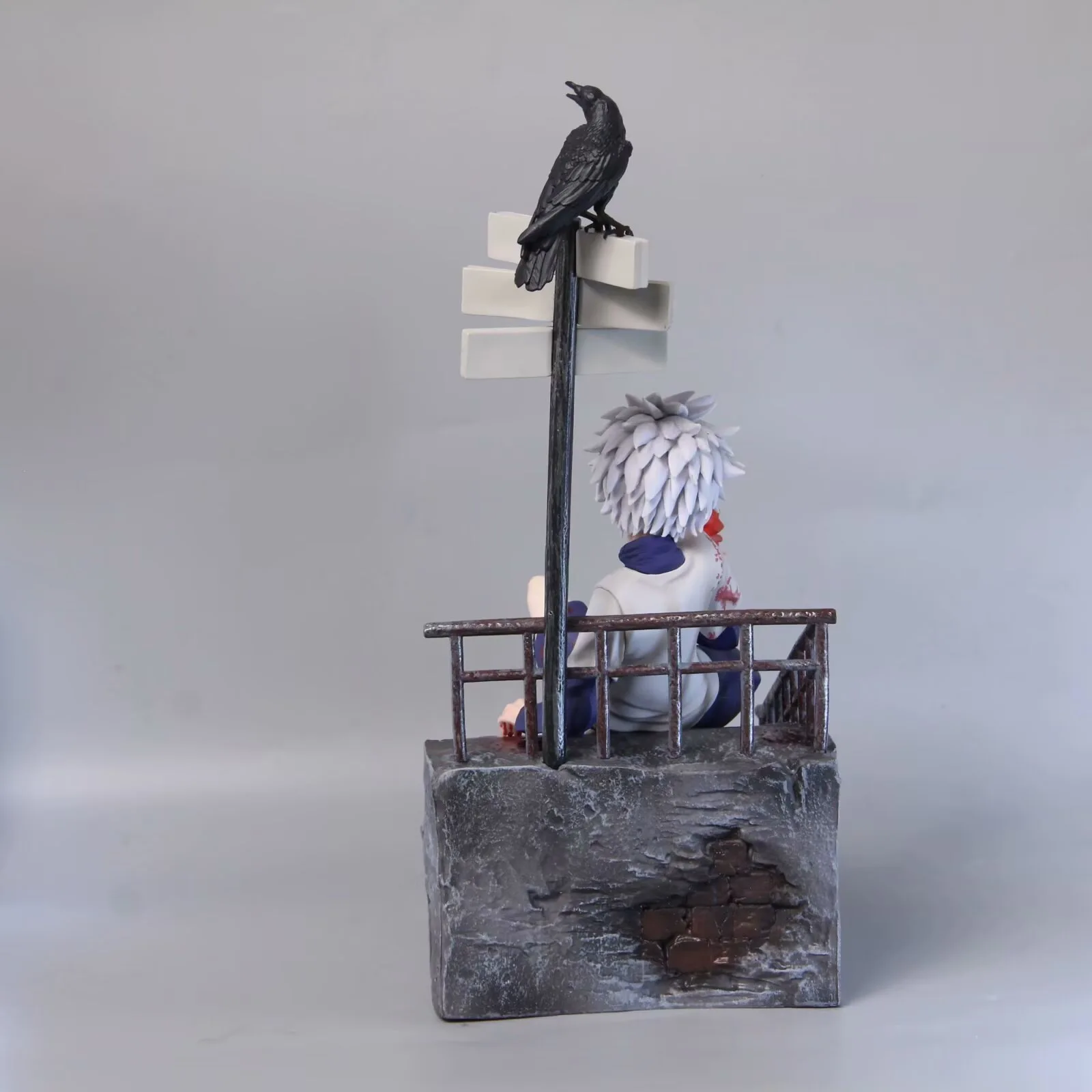 شخصيات أنيمي هنتر × هنتر الحجر الأحمر كيلوا زولديك مشهد الضرر المعركة عمل الشكل البلاستيكية نموذج تمثال قابل للجمع هدية