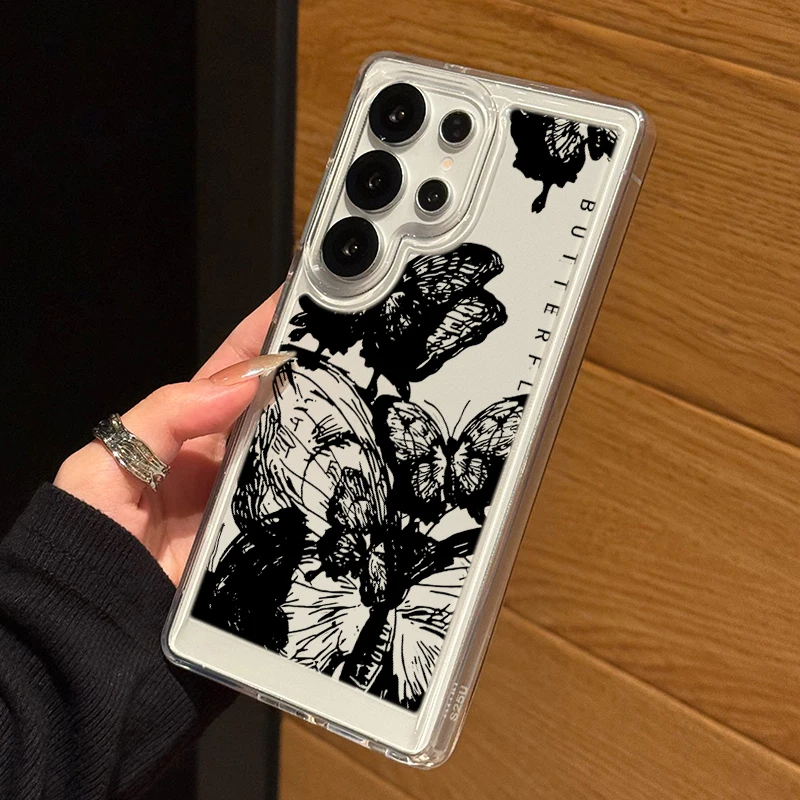 Personalisierte, mit Spitze bedruckte, transparente Hülle für Samsung Galaxy S25 Ultra S24 S23 S22 S21Plus FE A16 A15 A56 A55 A54 A53 A36 5G Coque – Detail 7
