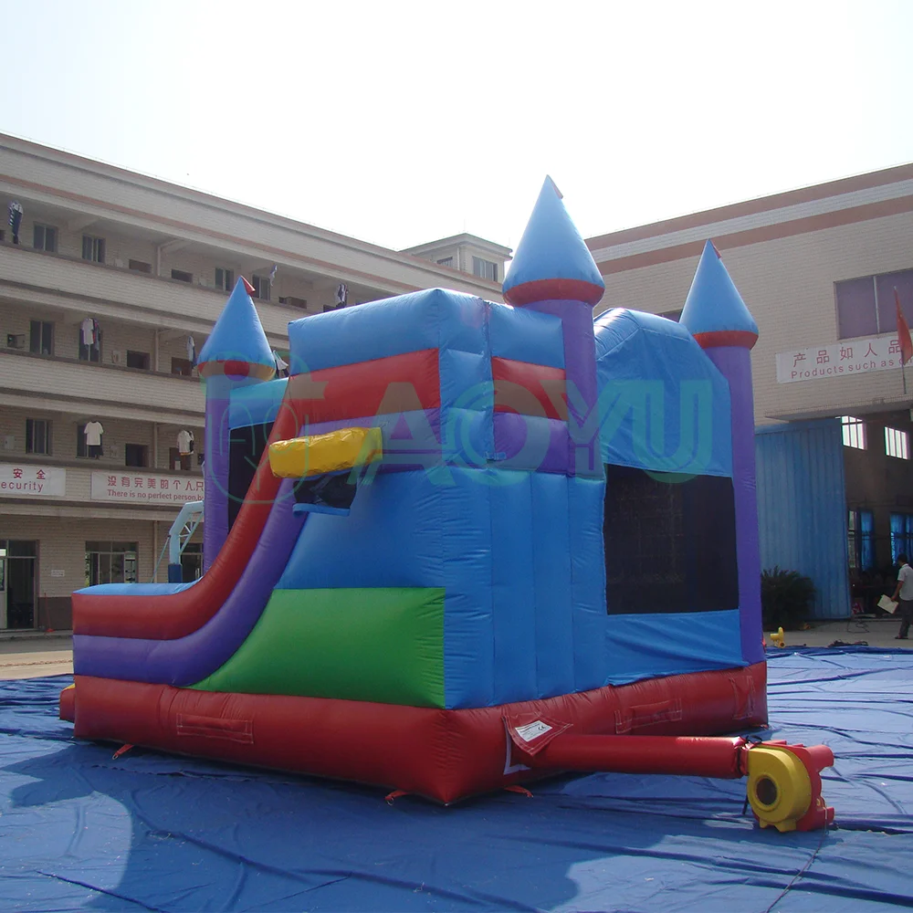 Outdoor Jumping Small Inflatable Commercial White Wedding Bouncy  House With Ball Pit Backdrop Castle