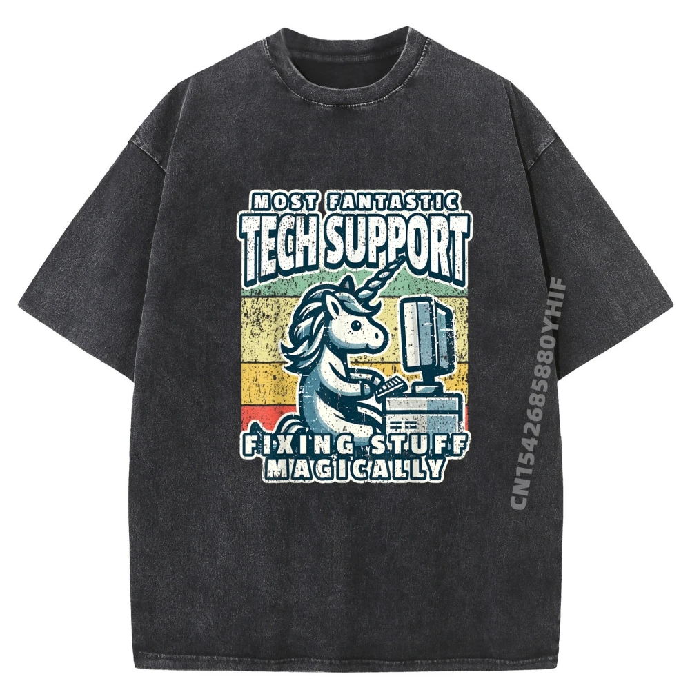 

Технический инженер Фантастическая техническая поддержка Топы Футболки с графическим рисунком Футболка с уличным принтом Ретро стираная одежда