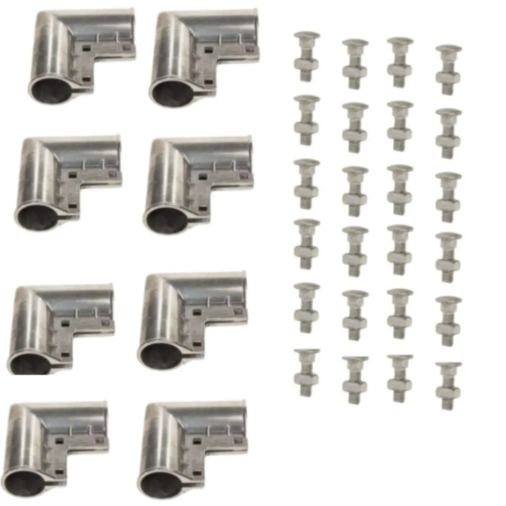 For 1-3 8 Inch Pipes Gate Corner Kit Aluminum Gate Elbow For Smooth Gate Movement 1-3 8 X 1-3 8 Sturdy Connection Design