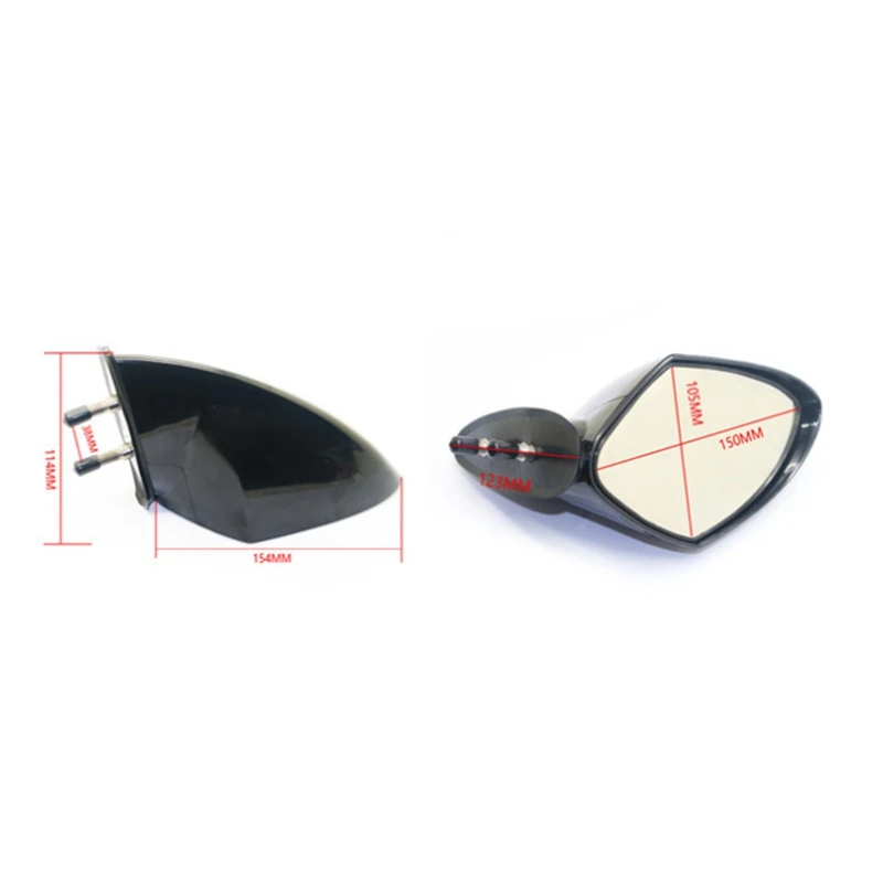 Motorcycle Boat Rearview Mirror Reflector Aquatic Moto For Waverunner VX110 Side Reflector Mirror For Boat Motorcycle