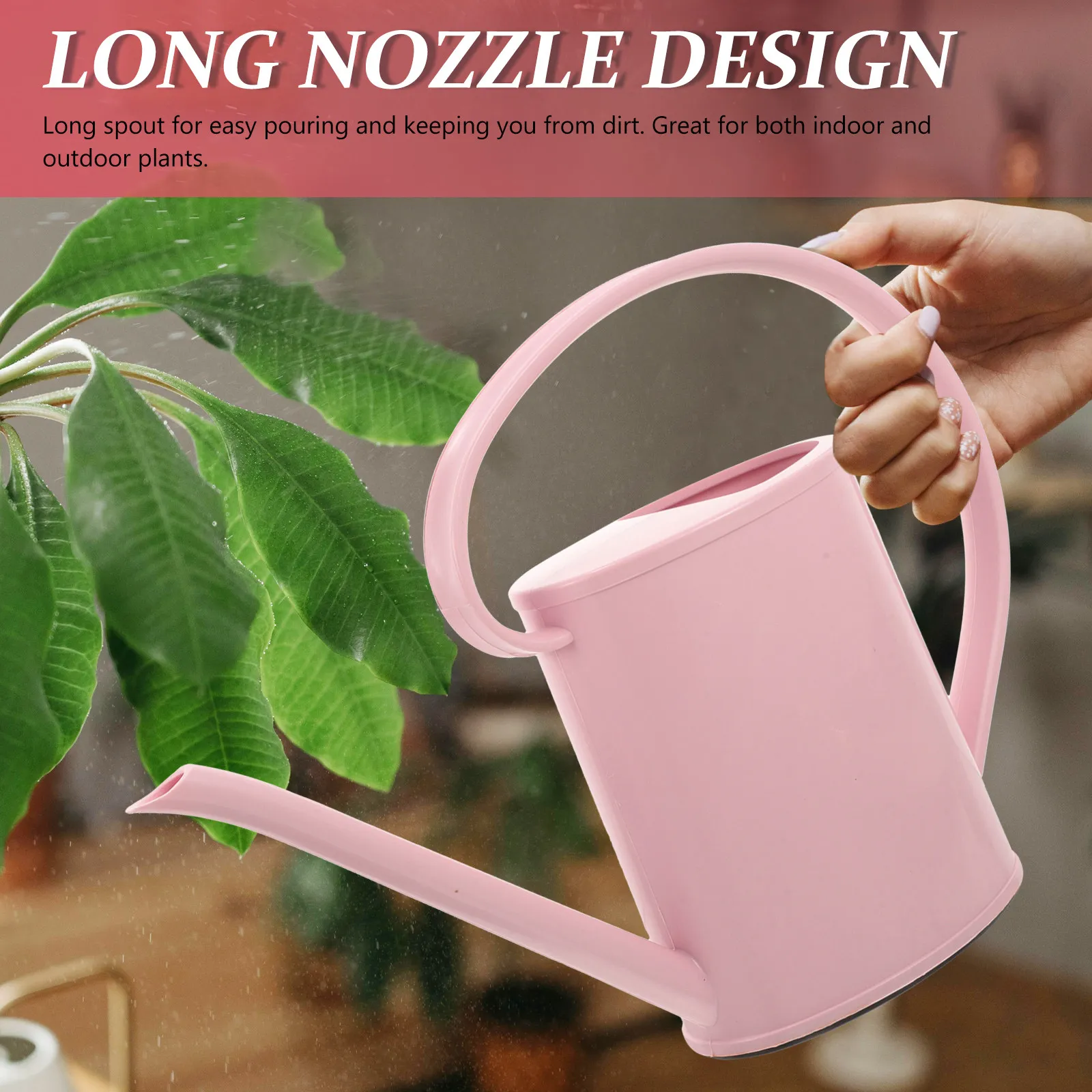 

1.2L Watering Can Premium Quality Long Spout Watering Kettle Easy Refill Wide Opening for Indoor Outdoor Gardening Essential