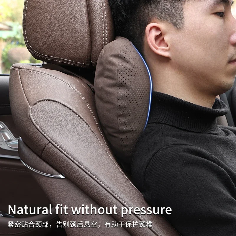 For ISUZU D-MAX V-CROSS mu-X TAGA EV 2018-2024 Car Headrest Neck Support Seat Lumbar Cushion Soft Neck Pillow Car Accessories