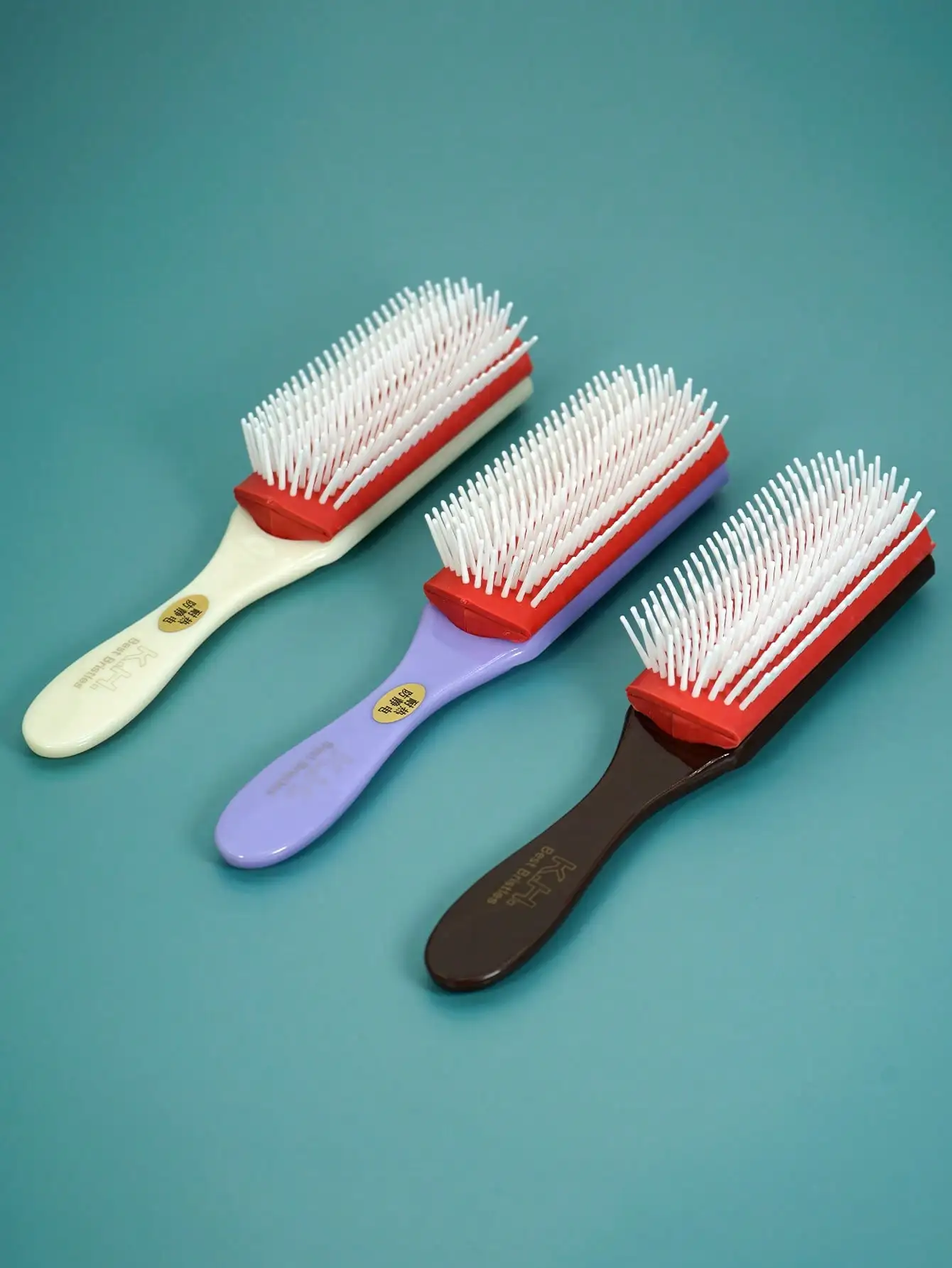 

1pc Deman Styling Comb, 9-Tooth Comb With Handle, Suitable For Curly Hairstyles, Smoothing Long Hair And Shaping Curls, For Women And Men, Can Be Used On Wet Or Dry Hair, Hair Care Product