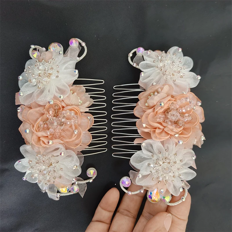 BH1038 2 Pieces Custom Color Kids Child Girls Giselle Coppélia Peasant Flower Girls Dance Performance Wear Ballet Headpieces