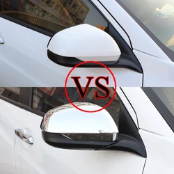 ABS Chrome Car Rear View Mirror Door Side Mirrors Trim Cover 1Pair for Hyundai Tucson 2015 2016 2017 2018 2019 2020
