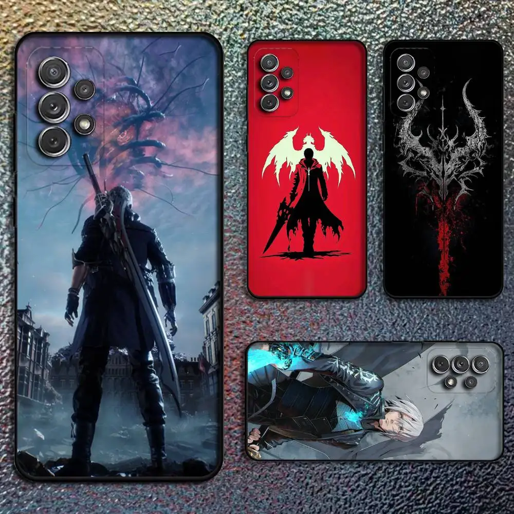 

D-Devil M-May Cry Game Phone Case For Samsung S25,S24,S21,S22,S23,S30,Ultra,S20,Plus,Fe,Lite,Note,10,9,5G Black Cover