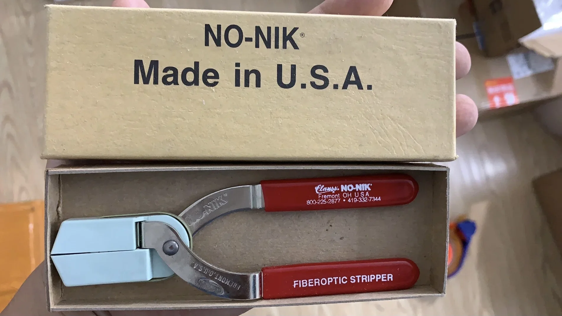 

Free Shipping Original Miller Clauss No-Nik NN203 Fiber Optic Stripper NO-NIK, 203 micron