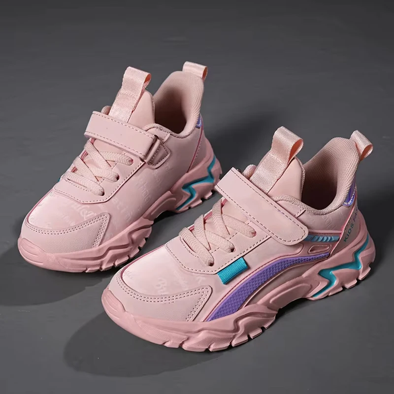 Trendy Kinder Casual Schuhe Mädchen Tennis Rutschfeste Student Kinder Outdoor Sport Lauf Sneaker Komfort Walking Schuhe – Detail 5