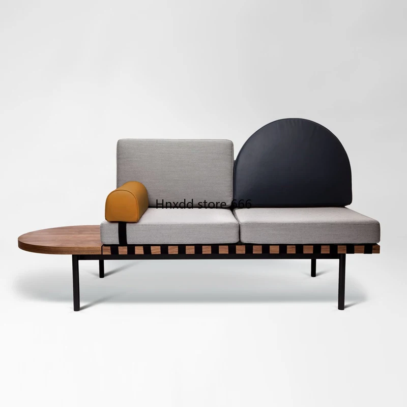 Modern minimalist module combination fabric sitting area sofa