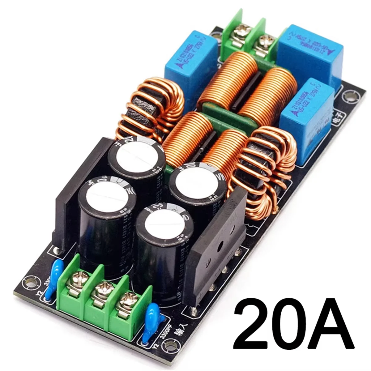 NEW!! AC EMI Filter Audio Power Amplifier EMC EMI Electromagnetic Interference Purify Power DC Differential Mode Common, 20A