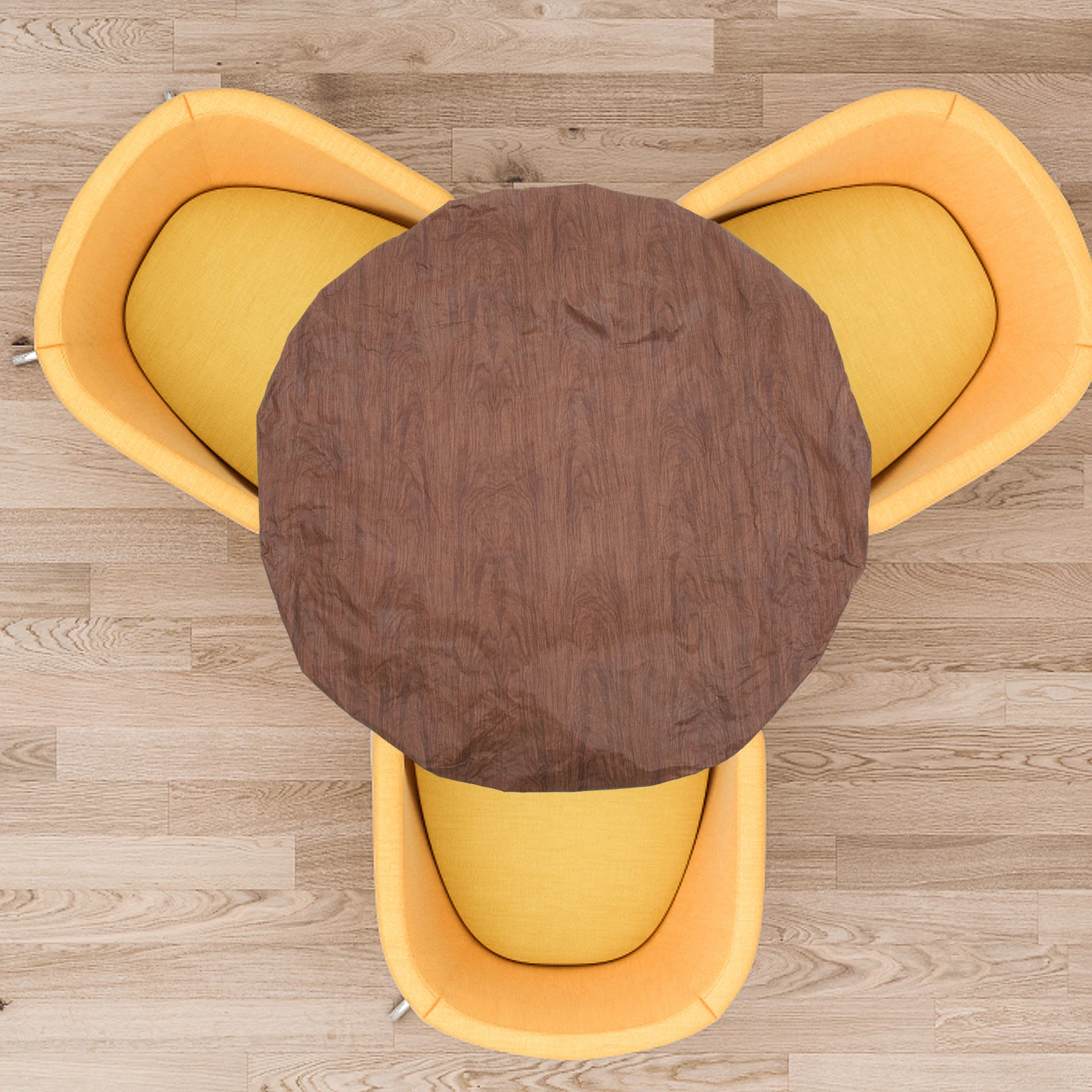

Round Elastic Tablecloth 708IN Circle Wood Grain Dining Indoor Table Exquisite Tablecloth nament Cloth Room Home Restaurant