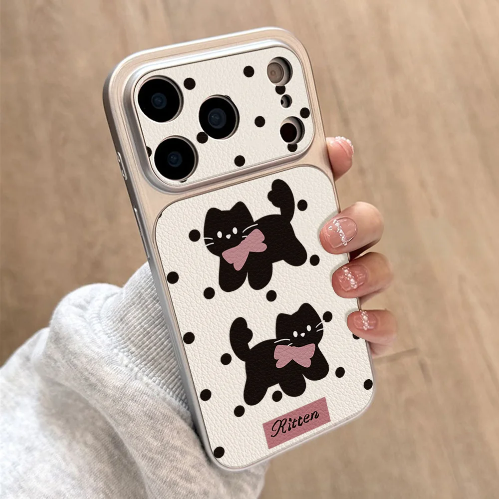 Cute Puppy Leather Phone Case For iPhone 17 Pro Max Cases 13 14 16 11 12 15 Pro Cartoon Dachshund Shockproof Protective Cover - view 4