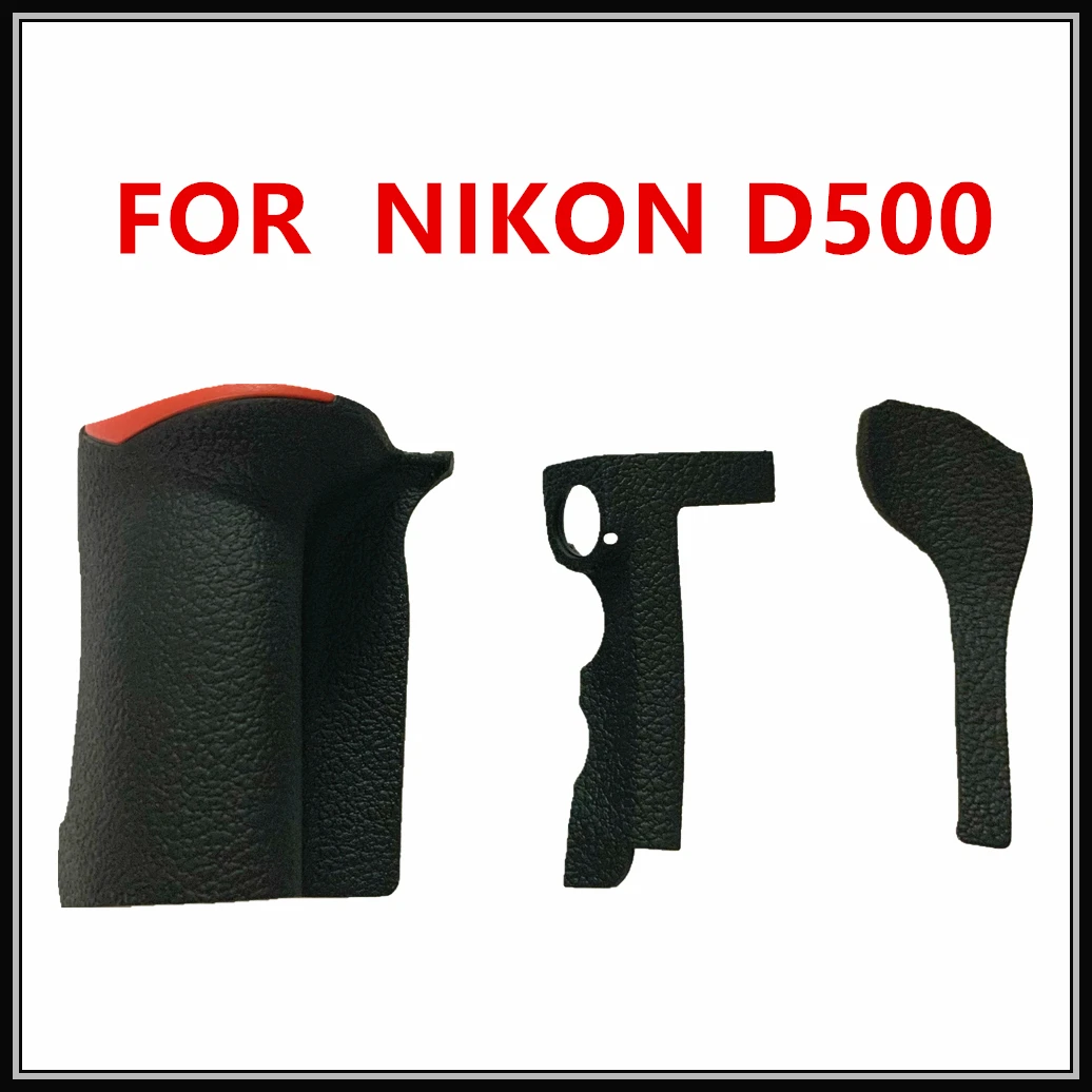 Original For Nikon D500 Body Rubber Grip Side Rear Thumb Rubber Cover Camera Repair Spare Replacement Part