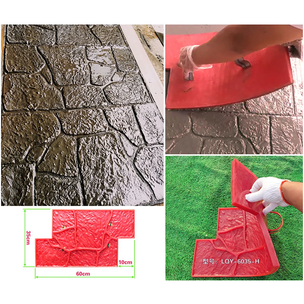 Stamp wall stone cement printing mold hand-pressed bluestone slab mold floor embossed cement ground courtyard simulation