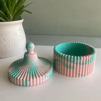 Silikonová forma na úložný box ze sádry, DIY cementová aromaterapie, sádrový tác, silikonová forma na úložný box 10 nejlepší prodej silikonové formy na sádru - №9