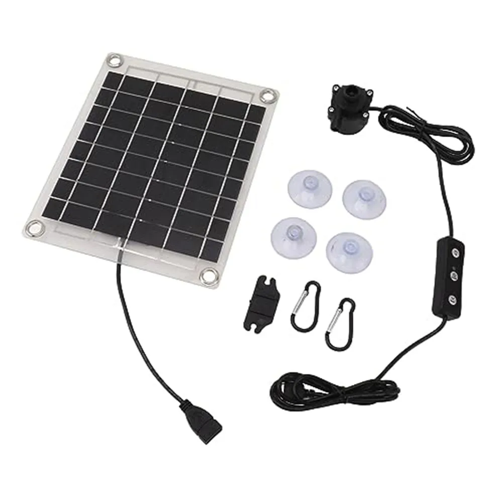 Solar Panel Water Pump Regulating Switch 10W Fountain Swimming Pool Water Pump Set Solar Power Parts