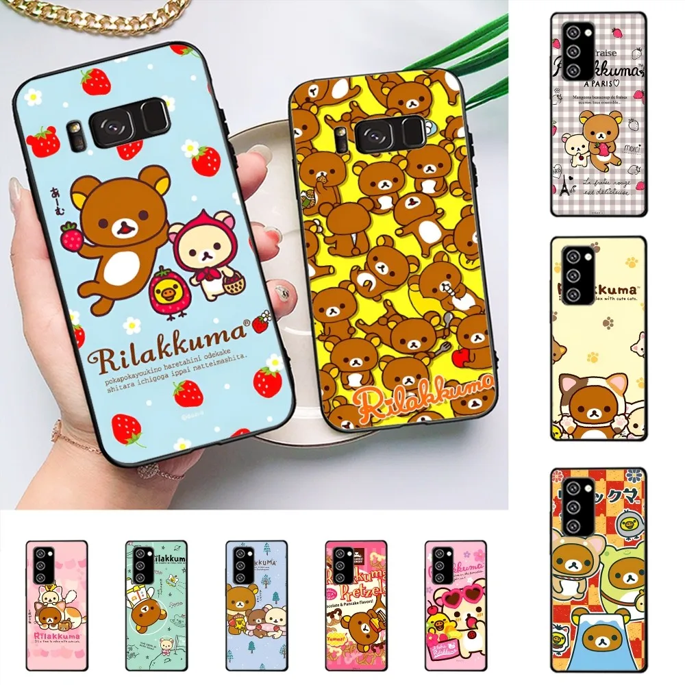 Cute R-Rilakkumas Bear Phone Case For Samsung J 7 plus 7core J7 neo J6 plus prime J6 J4 J5 Mobile Cover