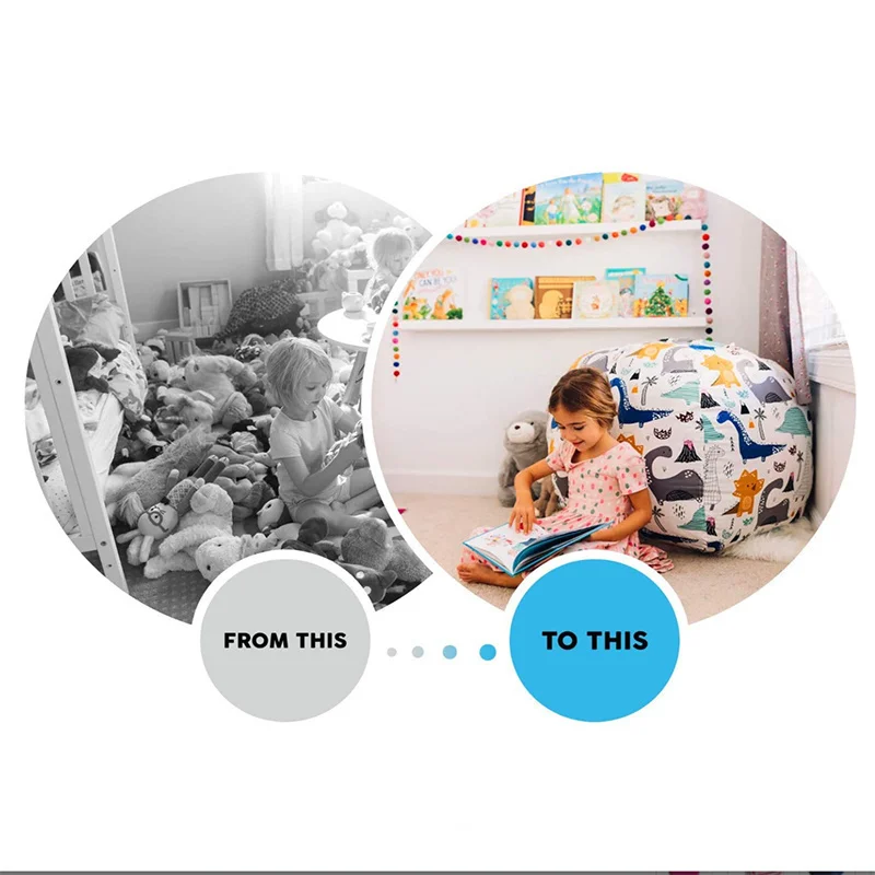 جديد كيس فول تخزين محشوة كرسي الحيوان الاطفال اللعب البريدي قماش الأطفال أطفال ألعاب من نسيج مخملي المنظم سعة كبيرة #4