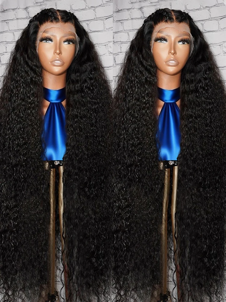 

300 Density Curly Human Hair Wigs Preplucked 13x6 Hd Lace Frontal Wig Deep Wave Glueless Lace Front Wig Ready To Wear 40 46 Incn