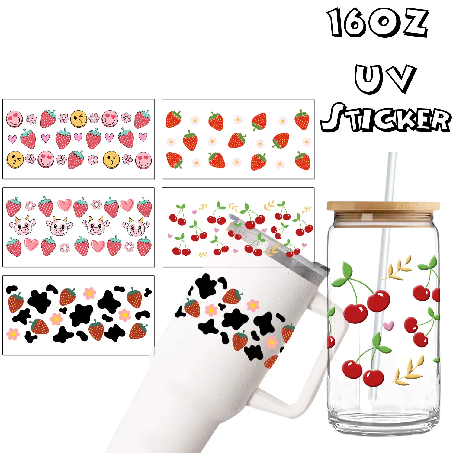 Cute Cherry Strawbe… - image