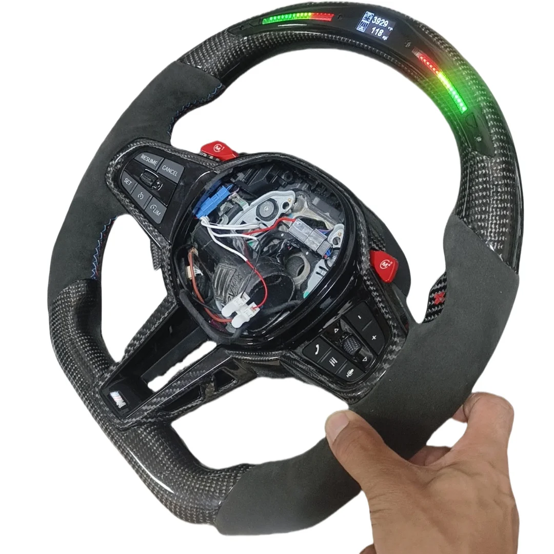 LED steering wheel for  F30 F10 3 Series 5 Series X5x6 E92 E90 M2 M3 M4 M5 M6 Old to new carbon fiber steering wheel