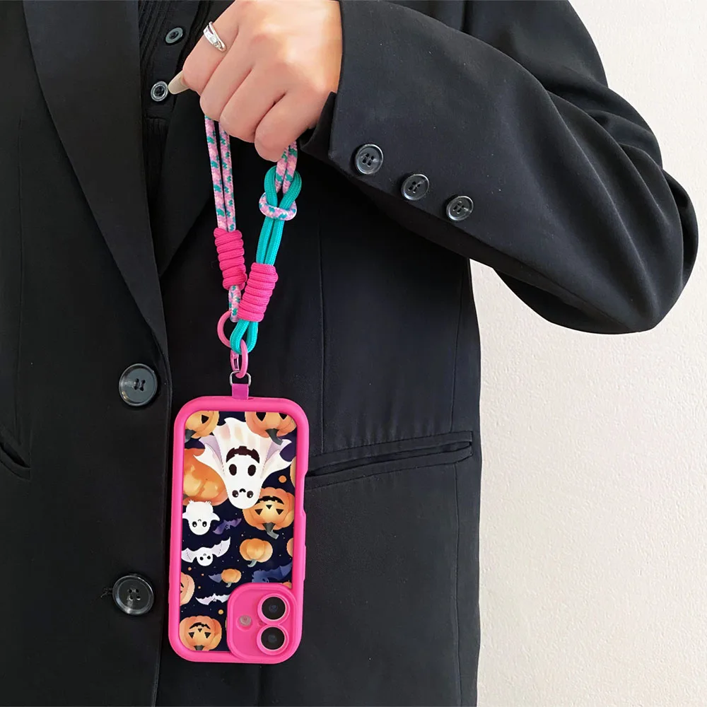 2025 اليقطين شبح Crossbody الحبل PhoneCaseFor سامسونج A56 55 36 26 16 06 15 35 25 54 34 24 73 53 71 51 3172 52 32 14 12 17 07