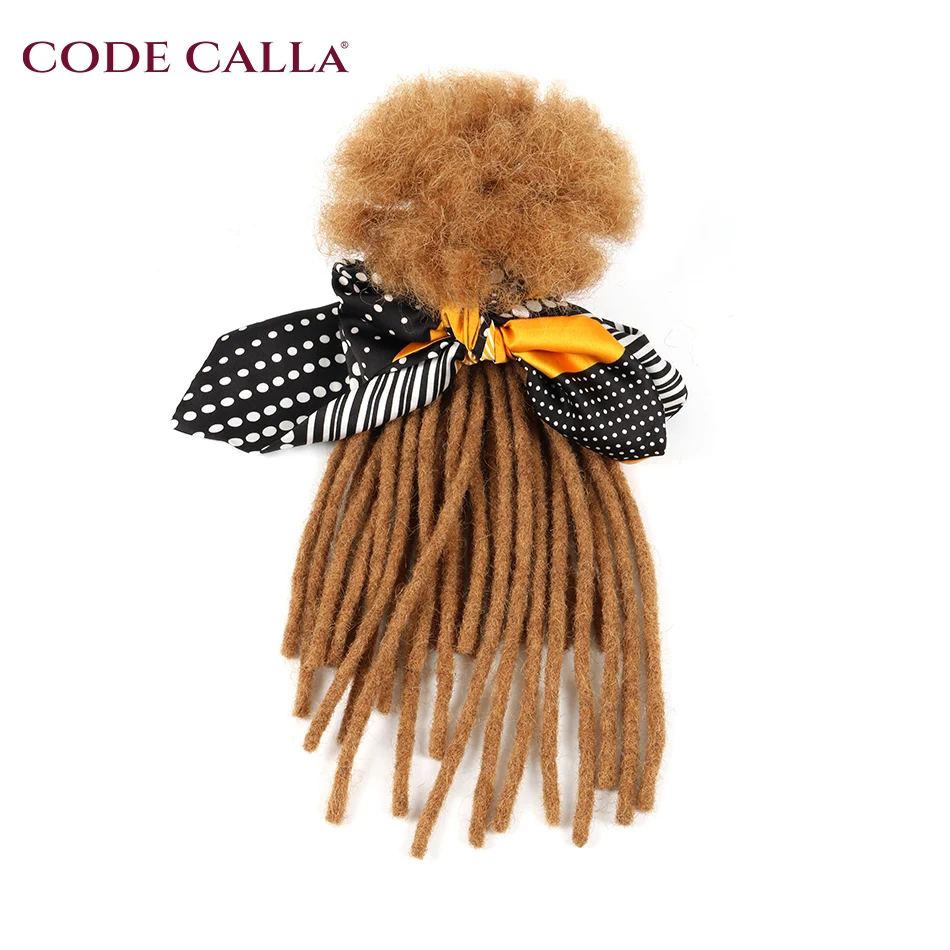 Cabelo humano Dreadlocks extensões, Crochet tranças, Cosplay peruano Remy cabelo, 100 fios, 6-24"