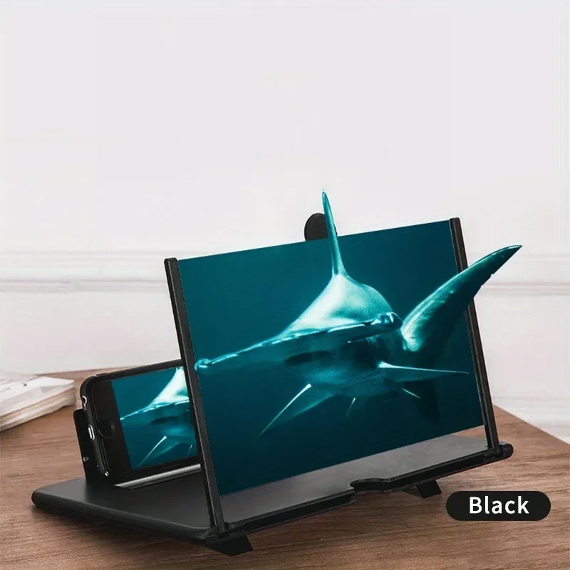 12/10 inch HD Screen Magnifier, Anti Blue Light Eye Protection Mobile Phone Amplifier, Portable Multi-functional Video Enlarger