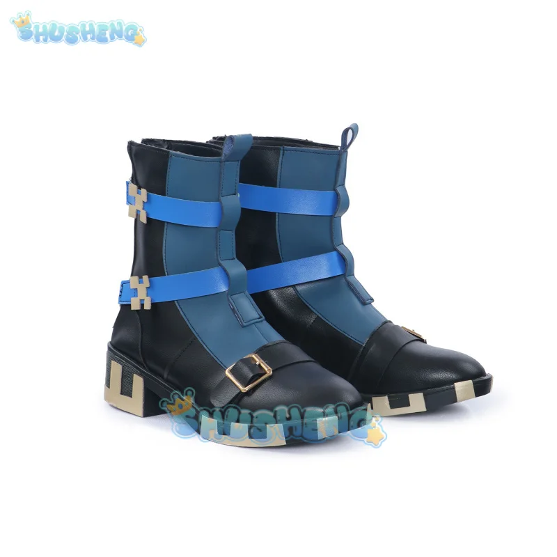 Kinich Cosplay Shoes Game Genshin Impact Short Boots Pyro Archon Natlan Prop for Halloween Party Shusheng