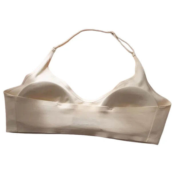 KUCLUT  Back Enhancing Halter Bra Designed for Women to Lift and Shape the Bust Solid Color Strapless Style Lingerie