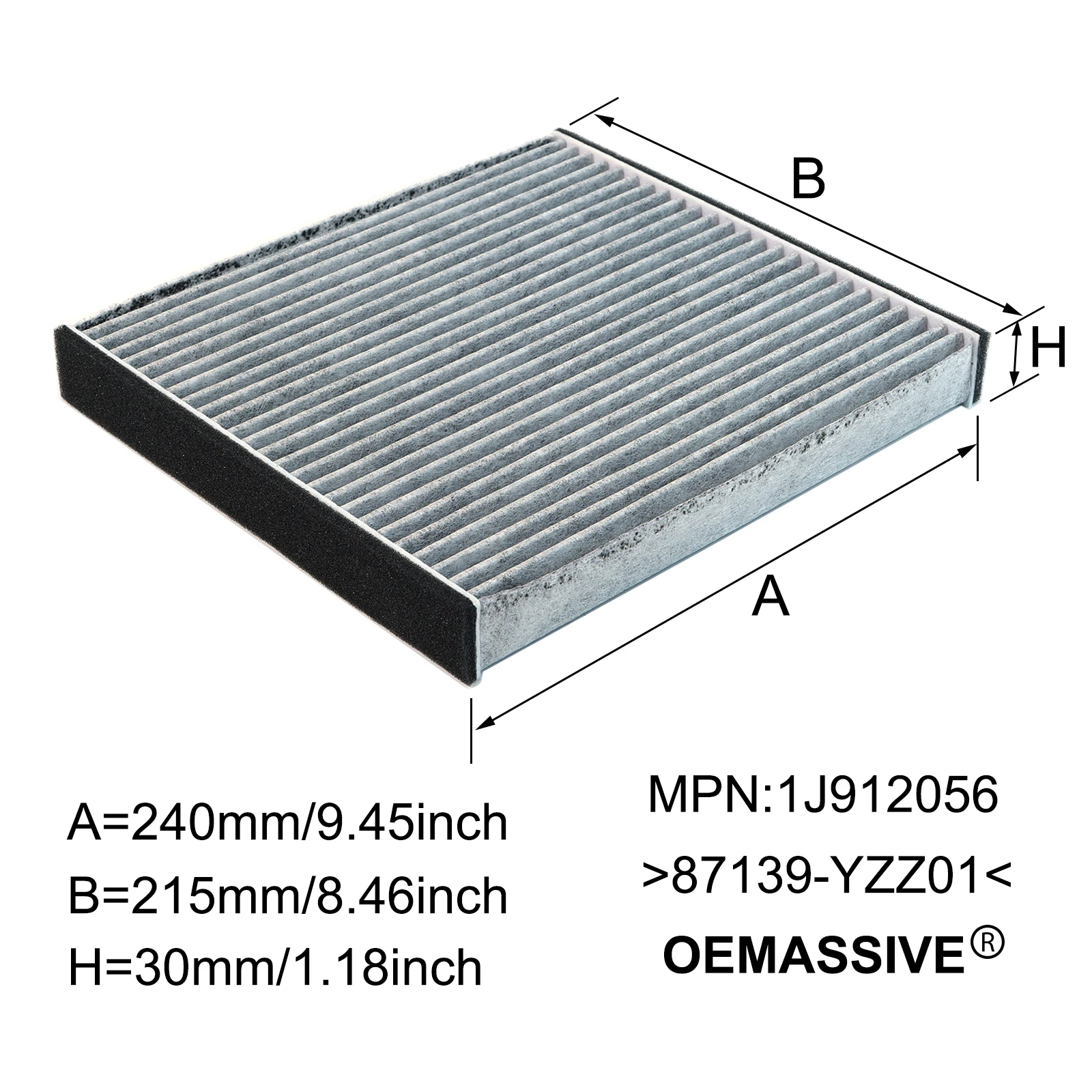 Car Accessories Pollen Cabin Air Filter For Lexus GS300 GS430 LS430 SC430 4.3 Toyota Verossa 87139-YZZ01 87139-50030 88508-22050