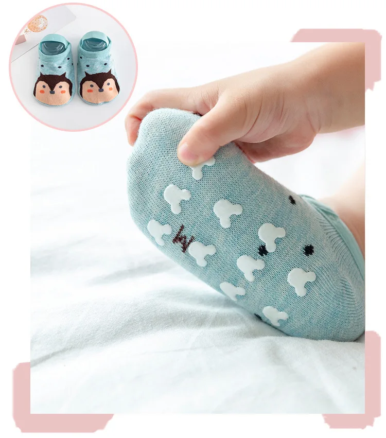 Chaussettes à lacets antidérapantes pour bébés de 0 à 3 ans, lot de 6 paires