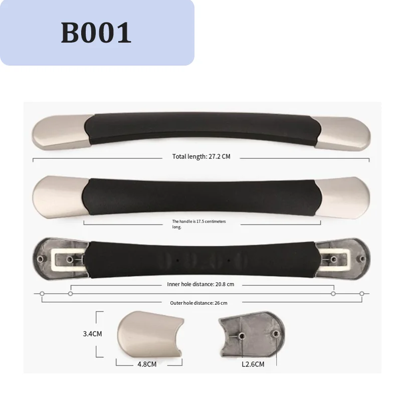 لمقبض الأمتعة B007 ثقوب التركيب الأصلية تناسب مثالي تركيب خالٍ من الضرر لا مزيد من المتذبذب مثل الجديد