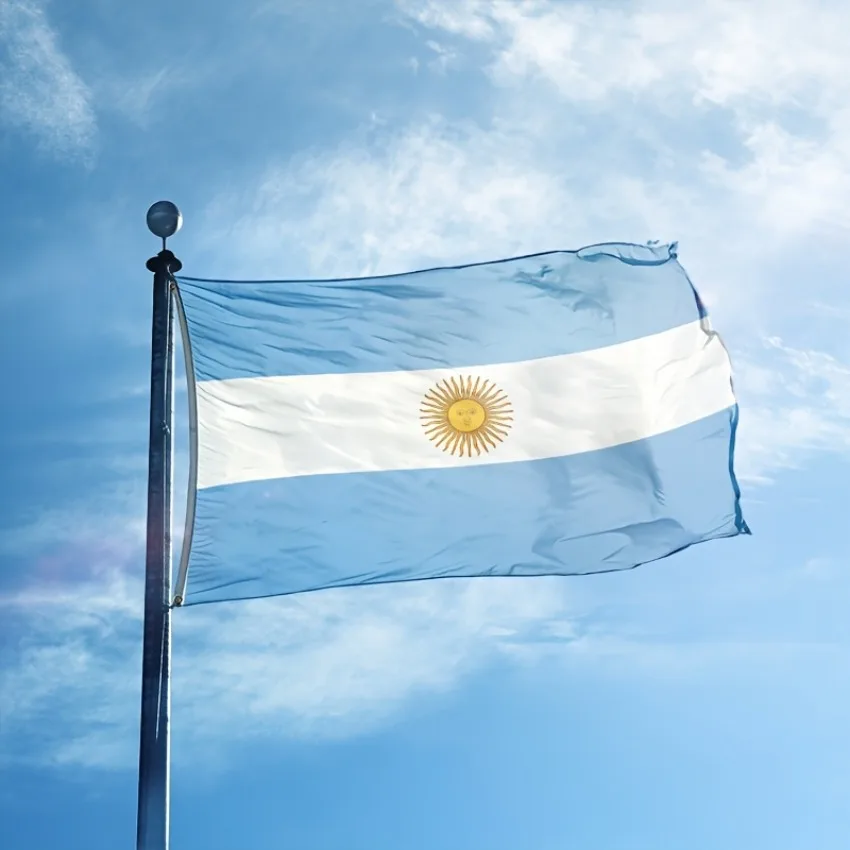 Argentine National Flag 2x3FT 3x5FT with Brass Grommets for Garden Patio Parade Holiday Wall Decoration