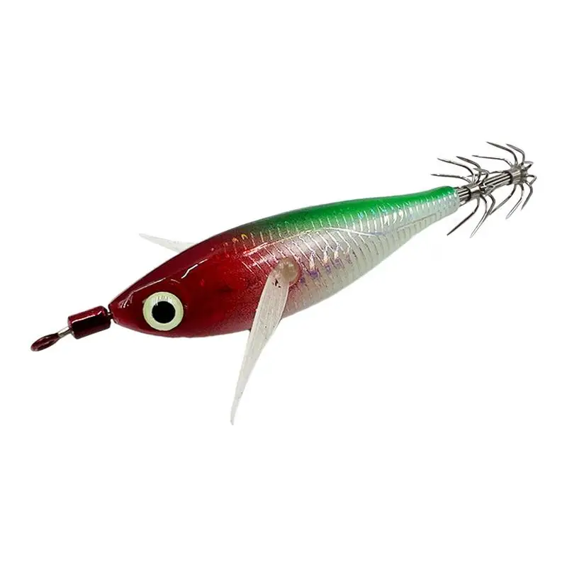 Squid Jig Glow in The Dark Salmon Jigs Trolling Lures Deep Sea Fishing Lures Saltwater Jigs Animated Lure for Fishing Octopus