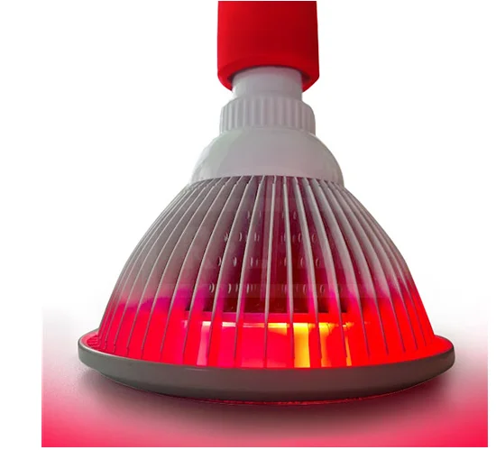 

The mini version of the red light device emits a focused red spectrum