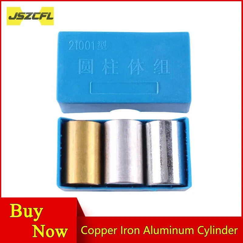 

3pcs/set High Purity Copper Iron Aluminum Metal Cylinder 20x30mm for Measuring Buoyancy Density With Chemical Elements