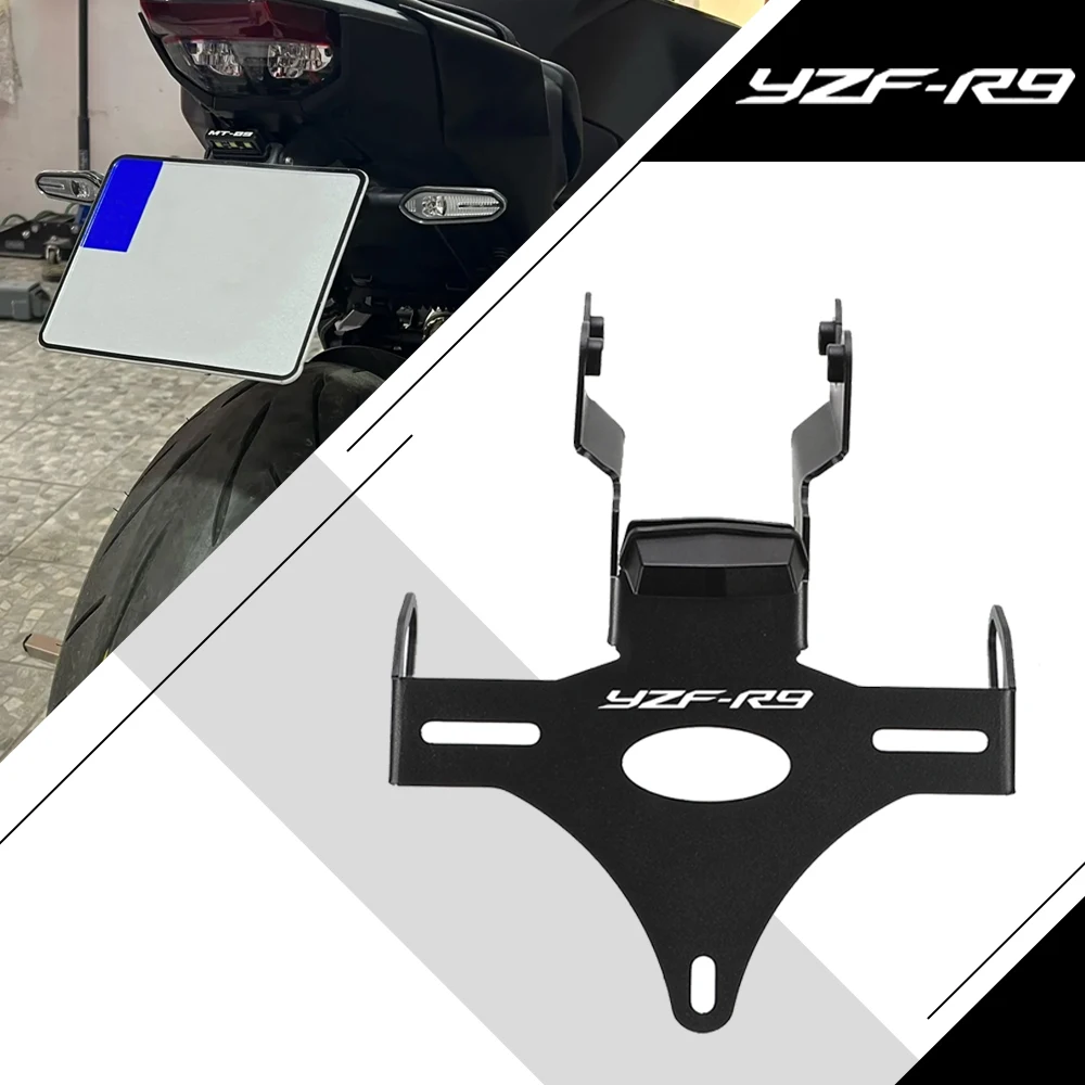

For YAMAHA YZFR9 YZF-R9 2025 2026 Motorcycle Accessories Rear Fender Registration Bracket License Plate Holder Frame Tail Tidy