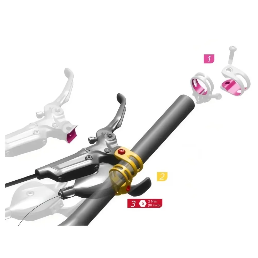 Braçadeira de gatilho de câmbio discreto feita sob medida para SRAM X7 X9 X0 X1 XX XX1 GX EAGLE Shifter Lever Trigger Discr - Preto