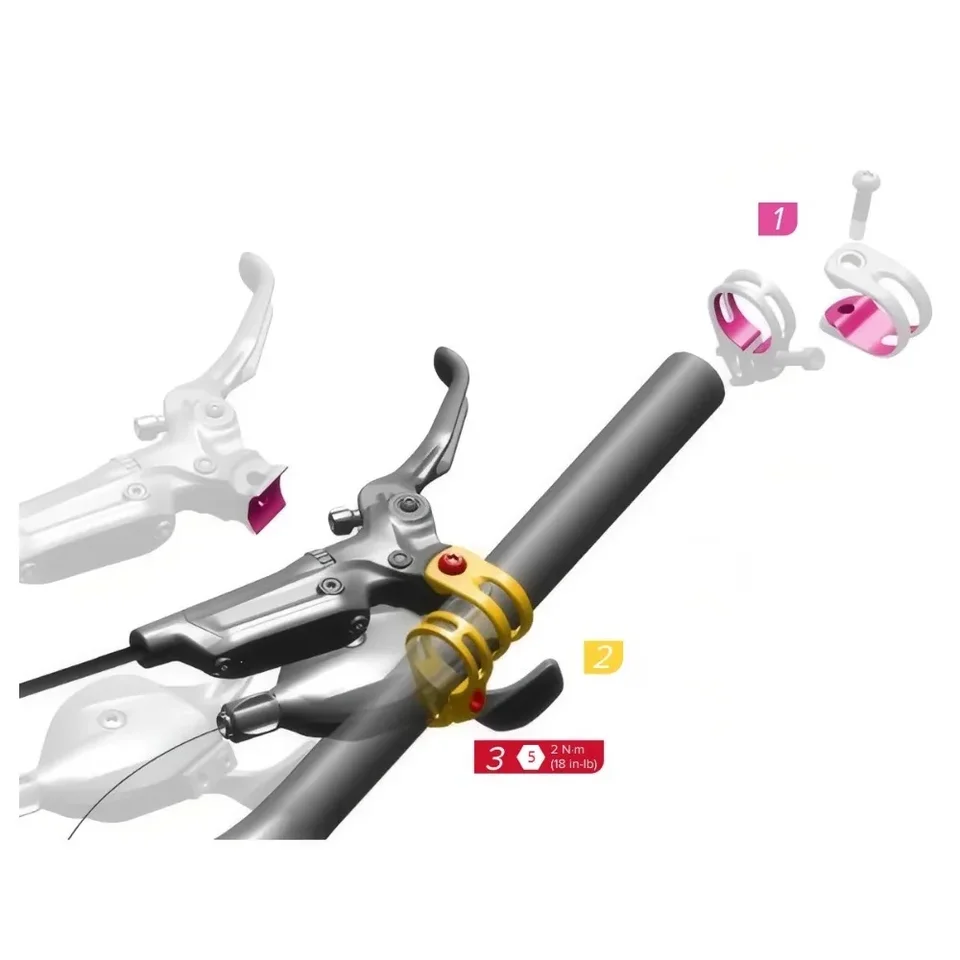 カスタムメイドディスクリートシフタートリガークランプ SRAM X7 X9 X0