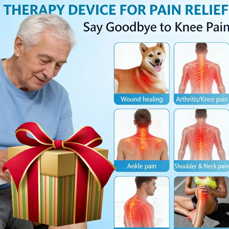 Medical Grade 650nm 808nm Low Level Laser, Effective Non-Invasive Pain Relief for Lower Back Neck Knees Humans