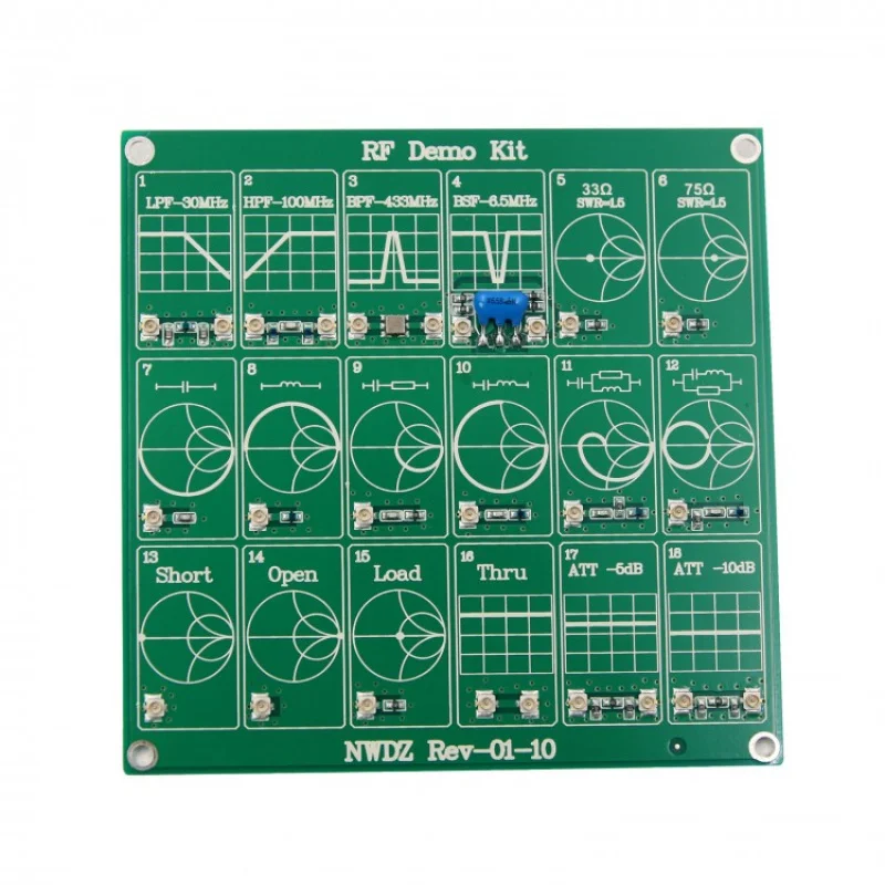 Décent brage de l'analyseur d'antenne de démonstration radio NanoVNA, kit de démonstration RF