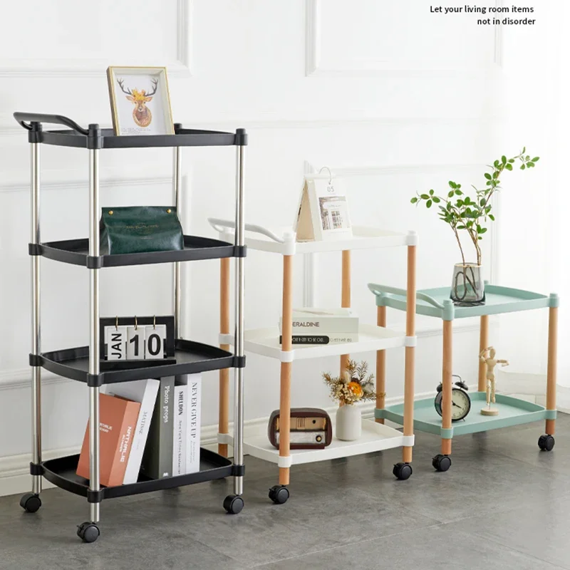 

Salon Furniture Trolley Station Beauty Cart Wheels Storage Hairdresser Rollers Professional Household Organizers Trolleys Mobile