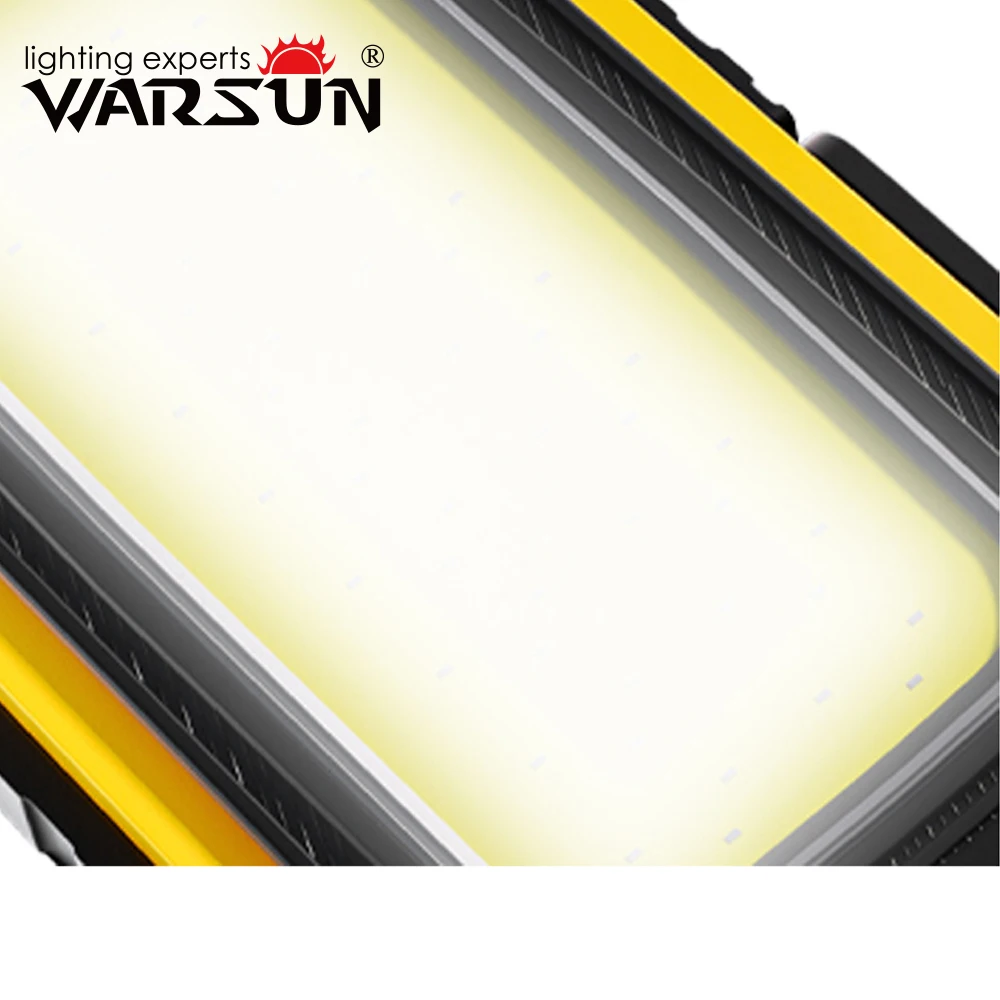 WARSUN 4000mAh 500Lm and 1000Lm ABS TPR PC Led Working Lamp Multipurpose Magnetic Absorption Solar Work Light