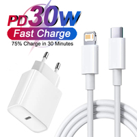 For Apple PD 30W For iPhone Fast Charger For iPhone 14 13 12 11 15 16 Pro Max Phone Charger USB Type C Cable Charging Data Line
