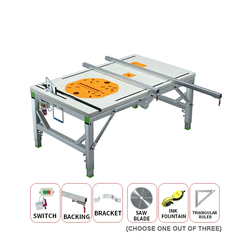 DIY Woodworking Saw Table Folding Workbench Multifunctional Woodworking Workbench Portable Folding Lifting Wood Tool