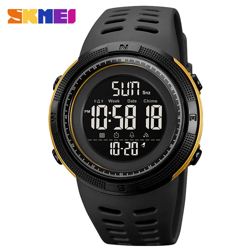 Reloj electrónico Skmei para hombre, reloj deportivo electrónico para exteriores, reloj multifunción para estudiante, reloj deportivo luminoso resistente al agua